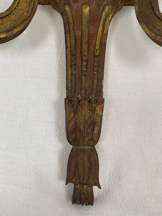 Pair Of 18th Century Wooden Candle Wall Sconces