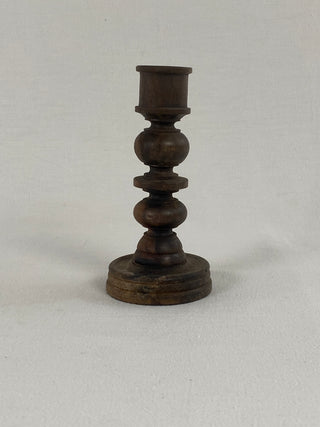 Small Wooden Candlestick