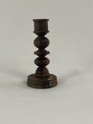 Small Wooden Candlestick