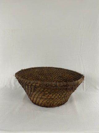 Antique French Rattan Basket