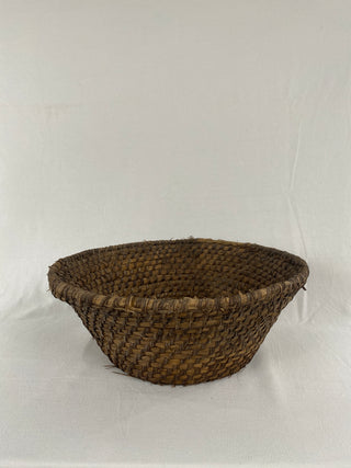 Antique French Rattan Basket