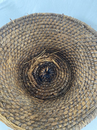Antique French Rattan Basket