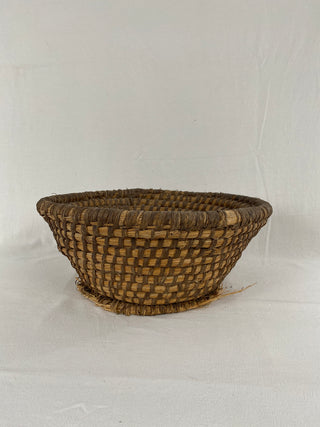 Antique French Rattan Basket