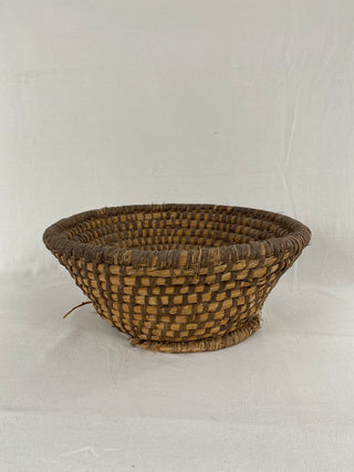 Antique French Rattan Basket
