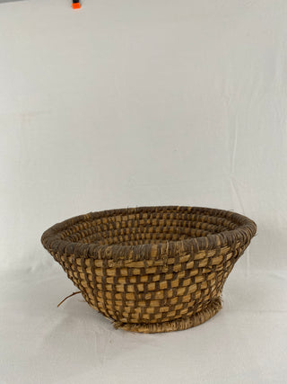 Antique French Rattan Basket