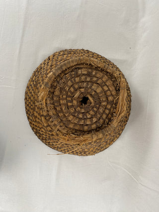 Antique French Rattan Basket