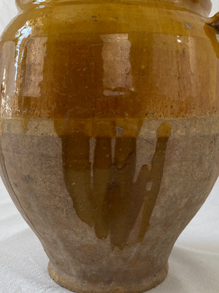 Antique Yellow Glazed Confit Pot