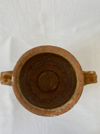 Antique Yellow Glazed Confit Pot