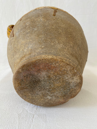 Antique Yellow Glazed Confit Pot