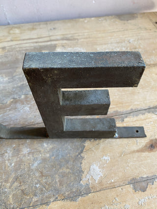 Vintage French Coiffure Sign In Zinc