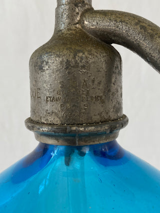 French Blue Soda Syphon