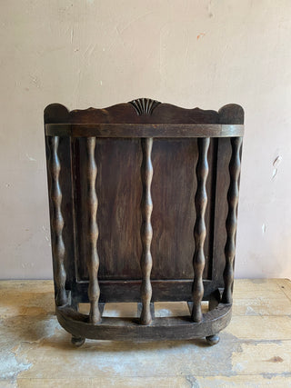 French Wooden Umbrella Stand