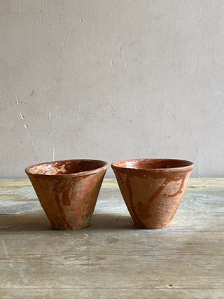 Pair Of Authentic Resin Pots