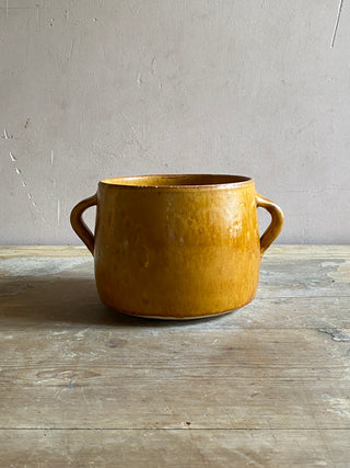 Yellow Glazed Kitchen Pot