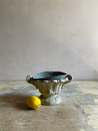 Small Vintage Planter With Zinc Inner