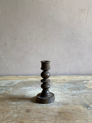 Small Wooden Candlestick