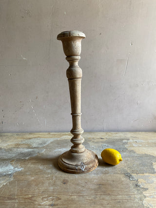 Large Wooden Church Candlestick 18th Century