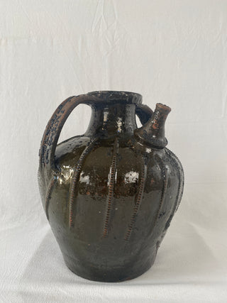 Rare 18th Century Antique French Walnut Oil Jar