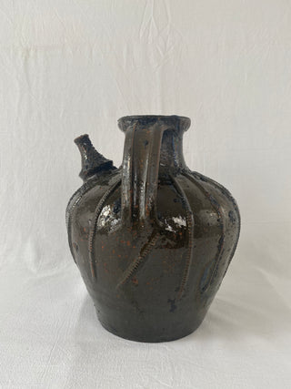 Rare 18th Century Antique French Walnut Oil Jar