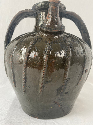 Rare 18th Century Antique French Walnut Oil Jar
