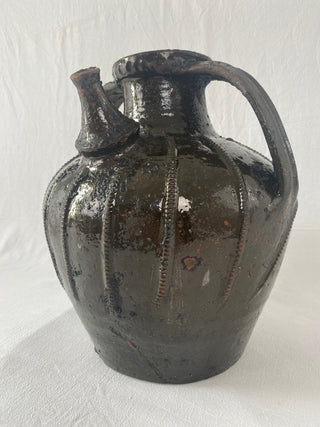 Rare 18th Century Antique French Walnut Oil Jar