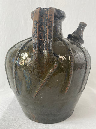 Rare 18th Century Antique French Walnut Oil Jar