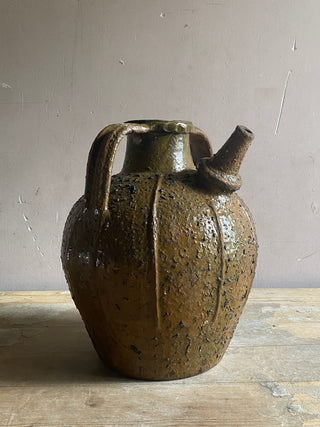 Rare 18th Century Antique French Walnut Oil Jar