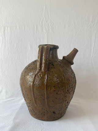 Rare 18th Century Antique French Walnut Oil Jar