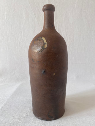 Brown Handmade Stoneware Bottle