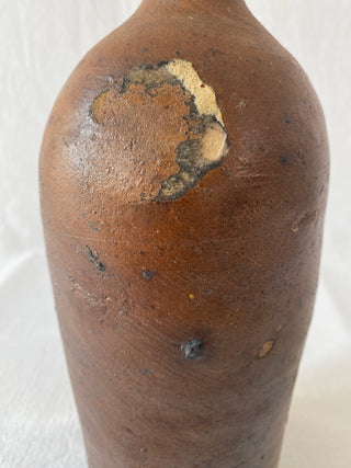 Brown Handmade Stoneware Bottle