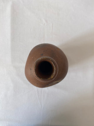 Brown Handmade Stoneware Bottle