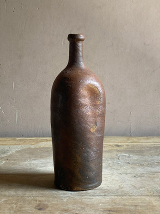 Brown Handmade Stoneware Bottle