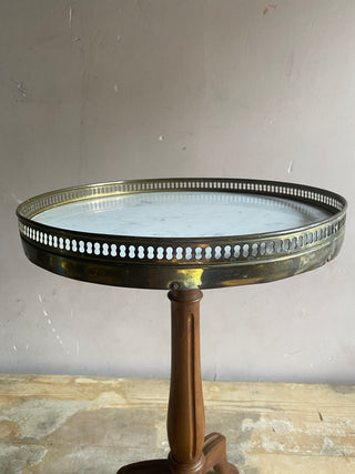French Gueridon Marble Topped Side Table