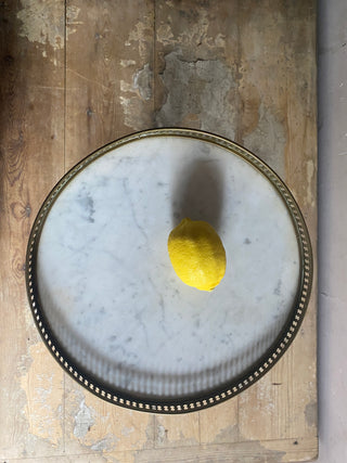 French Gueridon Marble Topped Side Table