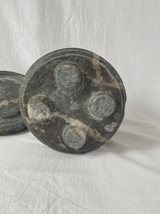 French Hand Carved Marble Pot