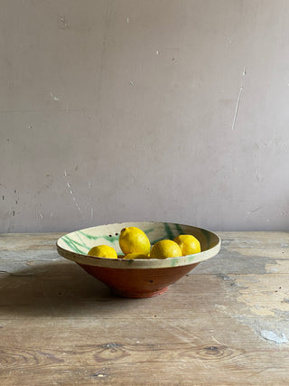 Vintage French Ceramic Strainer