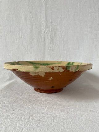 Vintage French Ceramic Strainer