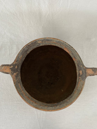Antique French Large Painted Pot