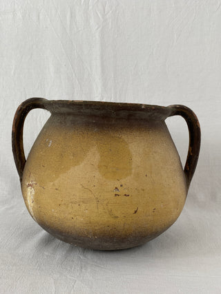 Antique French Large Painted Pot