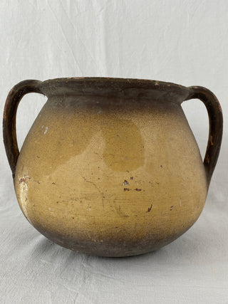 Antique French Large Painted Pot