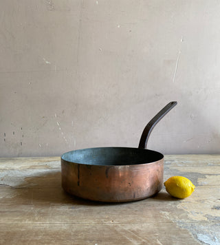 Very Large Antique French Copper Saucepan