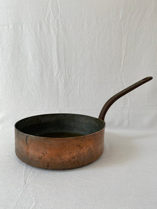 Very Large Antique French Copper Saucepan