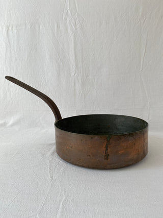 Very Large Antique French Copper Saucepan
