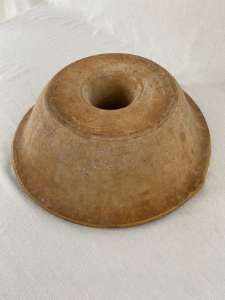 Antique French Ceramic Cheese Strainer