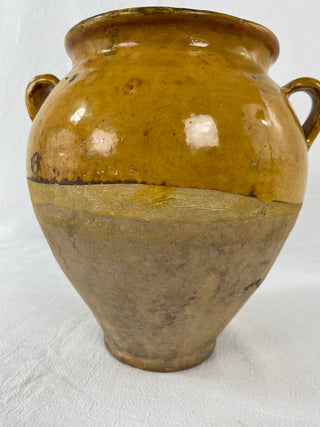 Antique Yellow Glazed Confit Pot