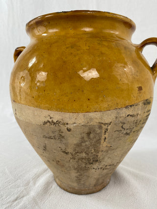 Antique Yellow Glazed Confit Pot