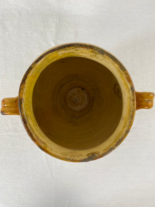 Antique Yellow Glazed Confit Pot