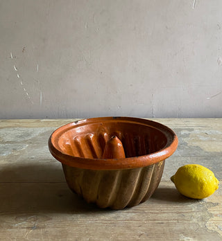Vintage French Ceramic Bundt Cake Mould