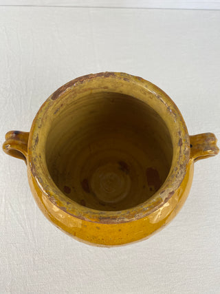 Antique Yellow Glazed Confit Pot