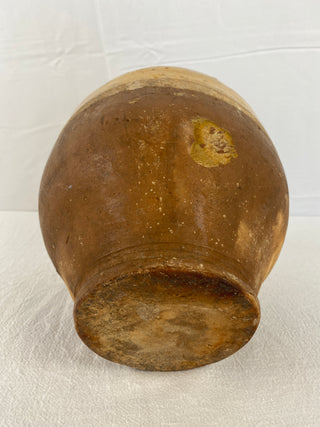 Antique Yellow Glazed Confit Pot